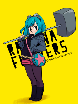 Radiomaru:  Miniludvin:  • [En]  A Fanart Of Ramona Flowers From Bryan Lee O’malley’s