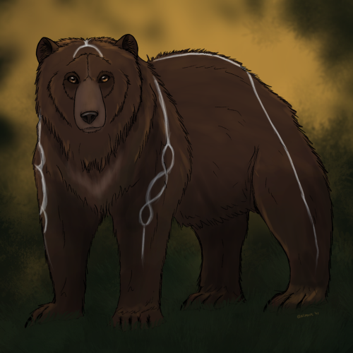 Slumbering Might sketchWhat It Is To Be Slumbering Might, the Guardian of Bears - sketch for Almonih