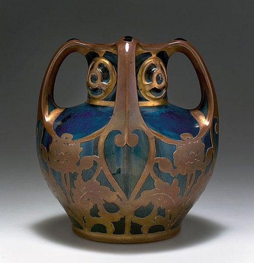 Peter Behrens, vase, 1904. Westerwald series, Germany. Source