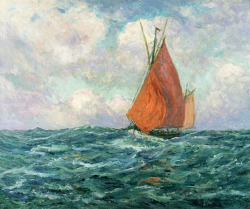 lilacsinthedooryard:  Maxime Maufra (France, 1861-1918) Tuna Boat at Sea, 1907 