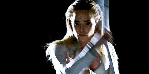 caitygifs:Caity Lotz behind the scenes with Entertainment Weekly.