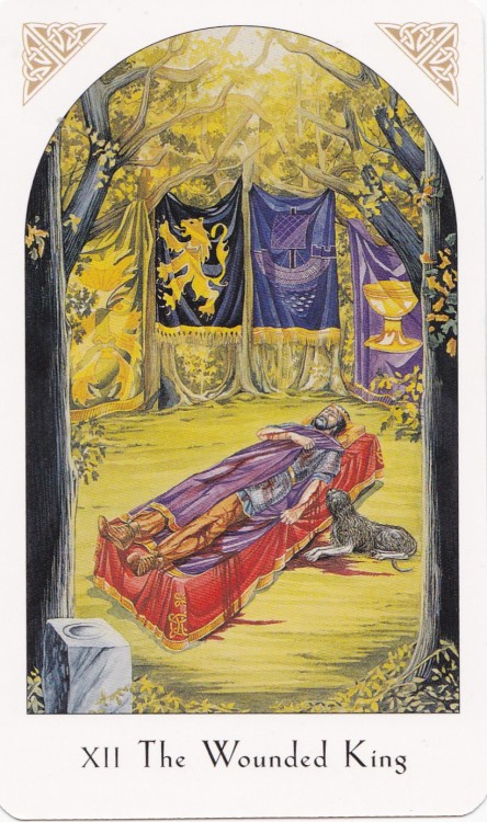 magical-maiden-of-avalon:The Wounded King Tarot CardIllustrated by Miranda Gray