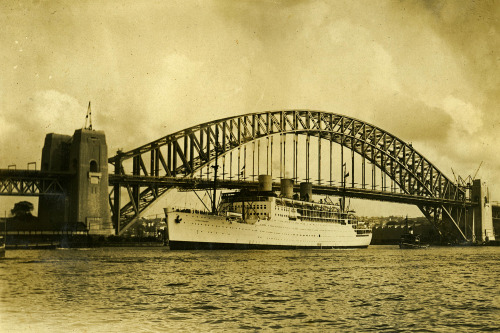 Sydney Harbour Bridge (Australia, 1931).  The bridge was formally opened the following year.