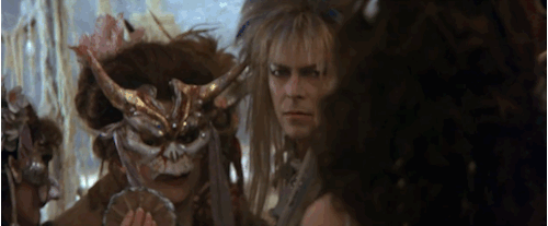 hollyblack:  shaitana:  victorianstyle18:  Labyrinth -Jennifer Connelly, and David Bowie, as the world falls down  ”I ask for so little. Just fear me, love me, do as I say and I will be your slave.”  ah… the face that kickstarted my puberty.  Gosh,