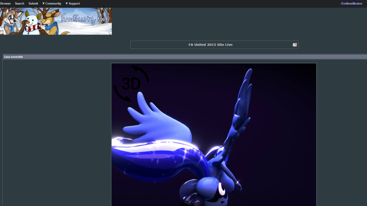 endlessillusionx:  Luna turntablehttps://www.furaffinity.net/view/16781965/