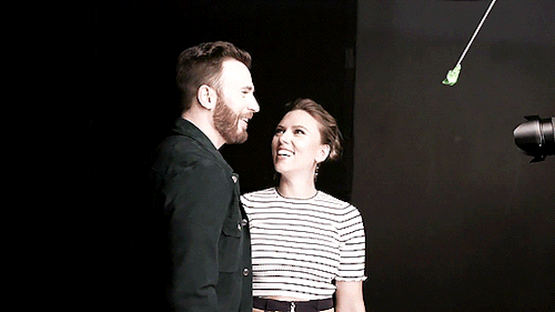 marvelheroes:Scarlett Johansson &amp; Chris Evans for Variety