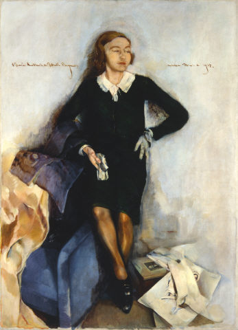 Retrato de Maria de Melo Breyner, 1932, António Soares(1894–1978)