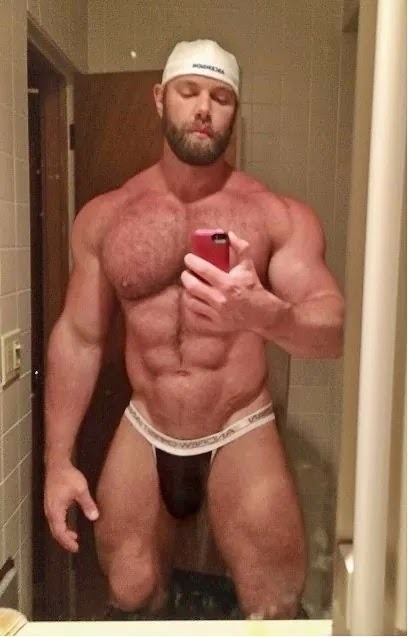 jockbros:  manthongsnstrings:  Woof!  reporting in to Coach