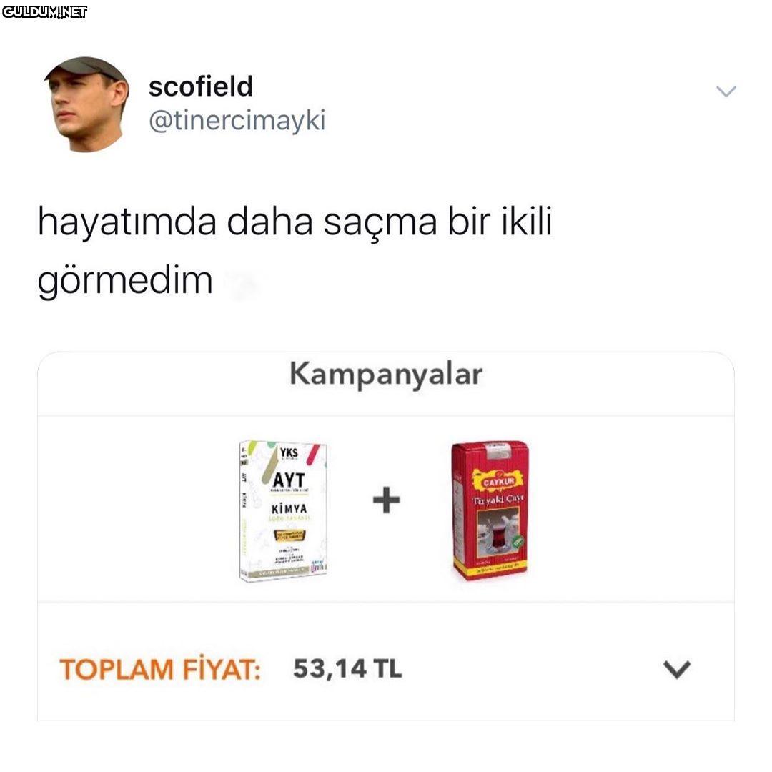 Ders çalışırken çay içsin...