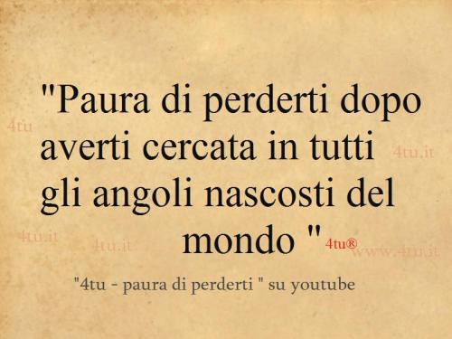 Lettera d'amore ho paura di perderti