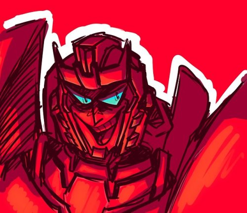 you: hayley can you draw a transformer that isnt an antagme, in the middle of drawing pharma for the