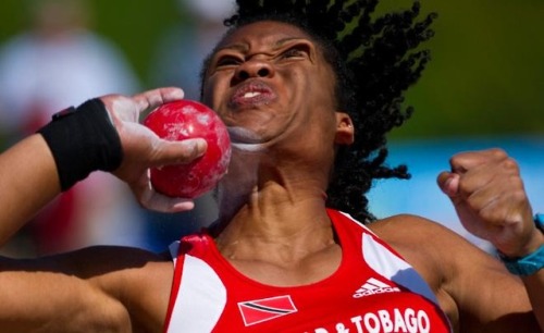 lychgate:  pleatedjeans:  Shot Put Faces (16 Pics)  my favorite thing when i did shotput was sometim