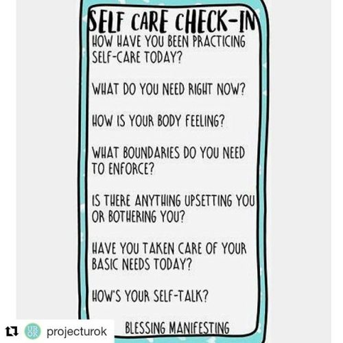 #Repost @projecturok (@get_repost)・・・It’s Friday!!  It’s a good time to do a self-care check-in to r