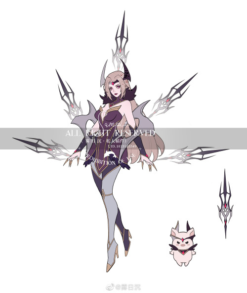 More League Skin Concepts by 雾日沉Withered &amp; Crystal Rose IreliaCoven IreliaWithered Rose VayneK/D