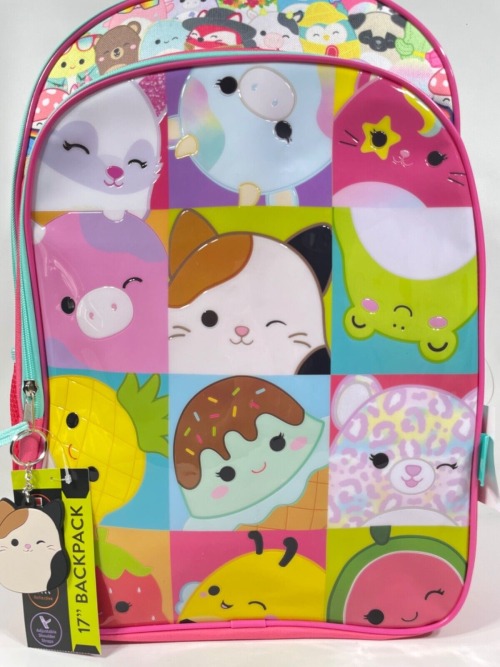 Squishmallows 17" All Over Print Block Backpack With Laptop Sleeve