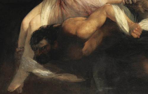 aqua-regia009:Eurydice hurried back to the Infernal Regions (Details), 1814 by Henry Thomson 