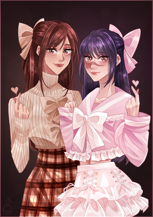 I wanted to draw a very self indulgent cute photoshoot like portrait of shokohime …  