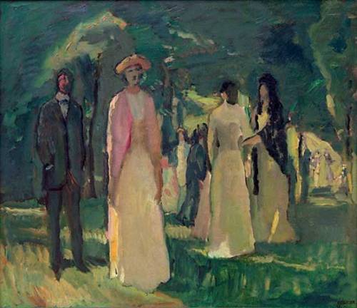 Garden Party  -  Albert Weisgerber  c.1900German 1878-1915