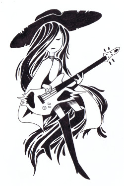 spacehome:  Inktober day 1: Marceline The