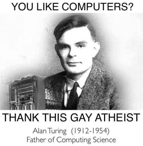 dougiefromscotland: meetnategreen:   Allen Turing Memorial , Sackville Gardens Manchester, England No better example of how Sexual Conversion Theories destroy human lives, culture, creativity and genius. Chemical Castration, like actual castration, are