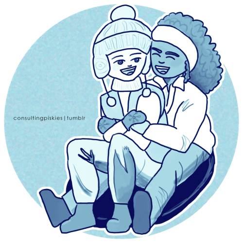 consultingpiskies:Femslash Yuletide Day 4 - Sledding└ BBC Sherlock - Hoopervan