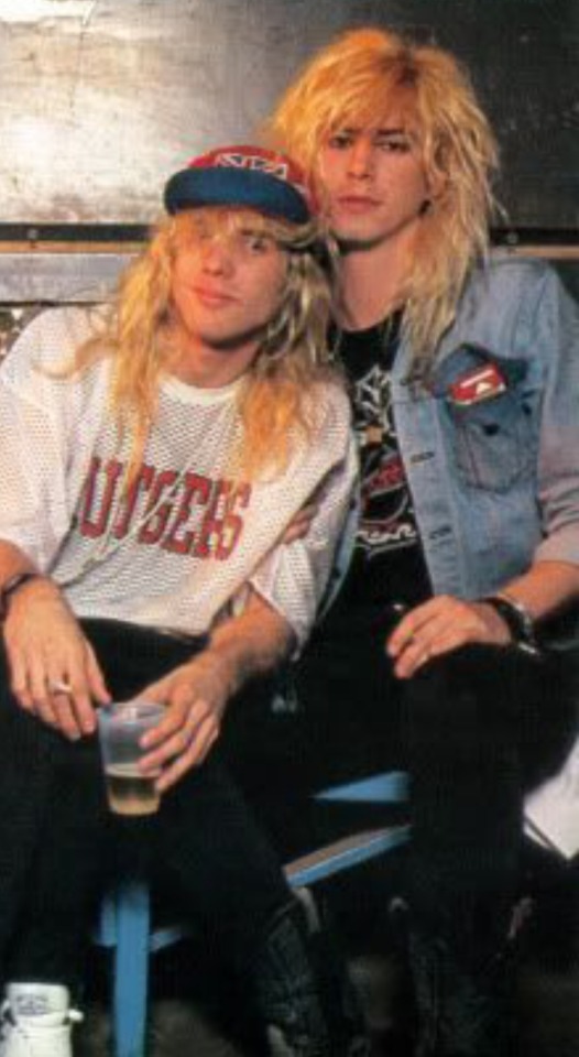 We Have To Talk About How Cute They Look In This Picture, Axl's Pimp Coat Omg, Also Look How Duff's Grabbing