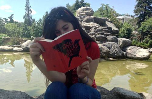 all-about-lolita:I am a geek who reads in the park