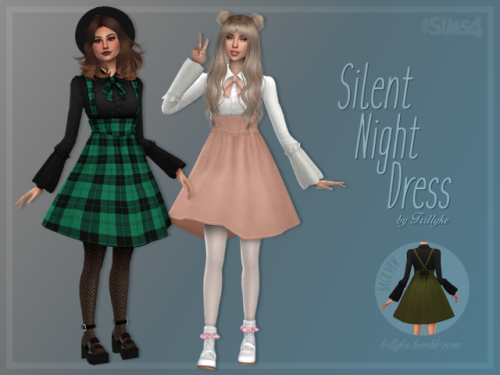 trillyke: Silent Night Dress Cute lolita inspired suspender dress. :) custom thumbnail  20 swat