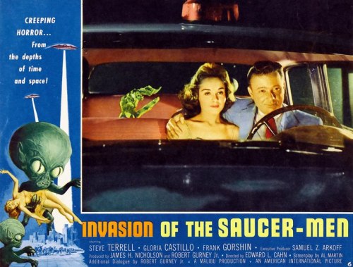 &ldquo;Invasion of the Saucer Men&rdquo; (1957)lobby card Stars: Steven Terrell, Gloria Cast