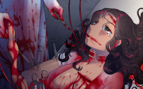 Another side of me. I love to draw Extremes Gore and Bloody art. A bit stressful but fun at the same