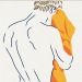 kwa56-blog:‘Stan with yellow towel 'Acrylic pen on archive paper.Approx.8x6inches.KRWall.