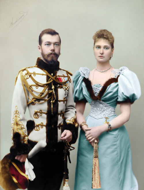 empress-alexandra:  Emperor Nicholas II of Russia and Empress Alexandra Feodorovna of Russia, 1894.