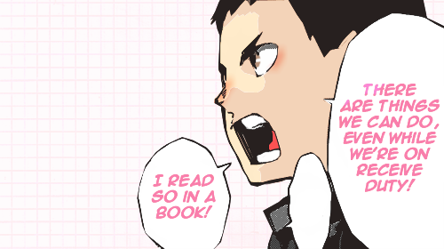 ☆ Daichi Weekend ☆Day 01:Valor And Simplicity.⇒Favorite Daichi Moments:First year Daichi reaching fo
