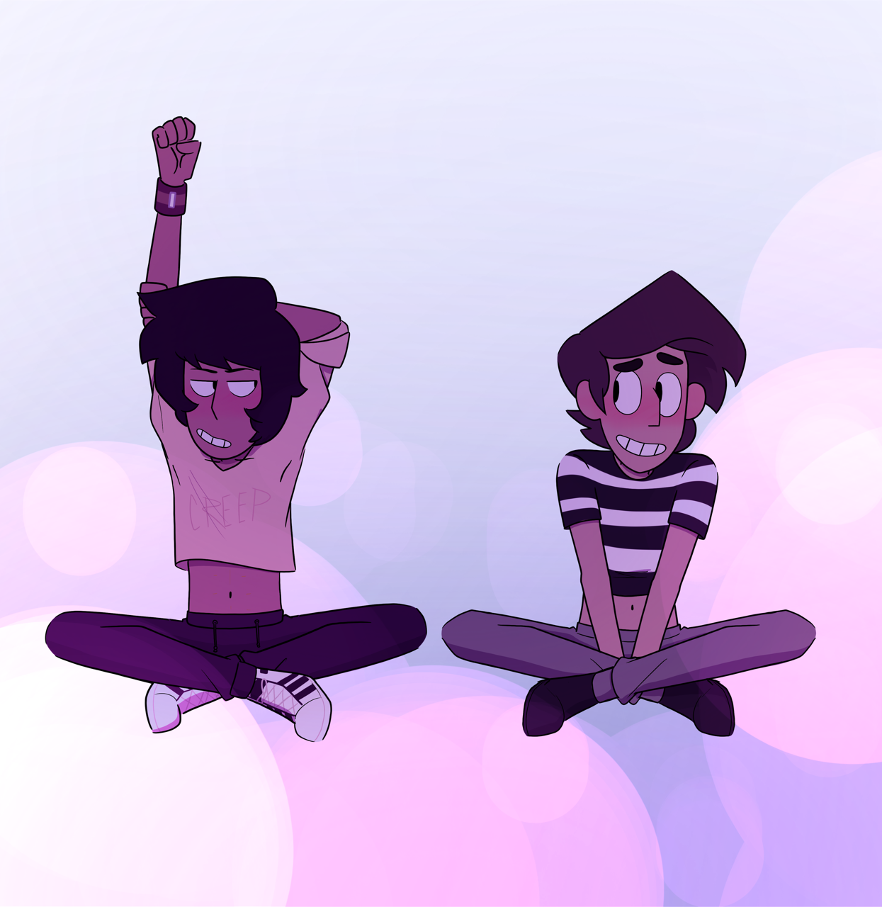 nicorii:gOTTA DRAW THOSE CANON CROP TOPS AM I RIGHT 👏👌👌 cuties~ ;9