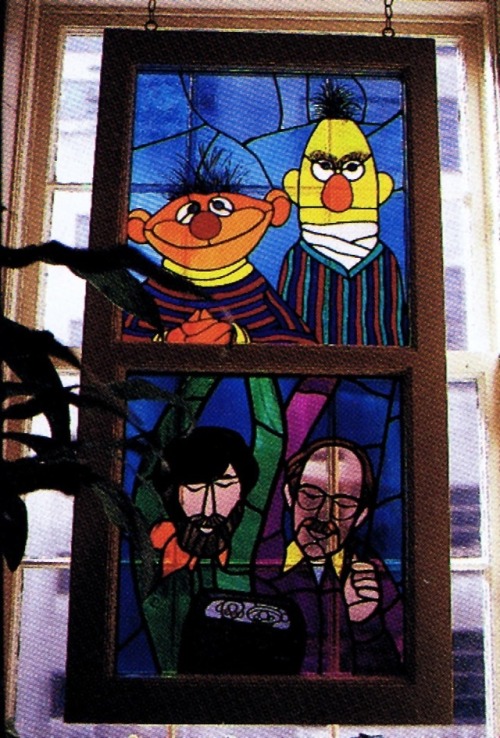 talesfromweirdland:The stained glass window at the former Henson HQ in NY. Brilliant.