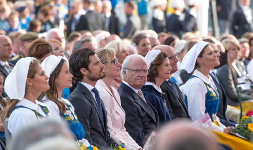 Swedish Royal Family at Skansen on The National day, Stockholm, Sweden.Photo: Bengt Nyman