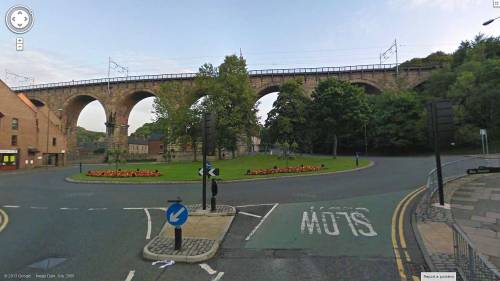 streetview-snapshots: Railway Viaduct from North Road, Durham