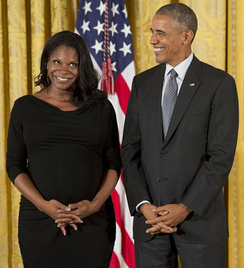 patina-millers-biceps:  accras:   Audra McDonald receives National Medal of Arts from President Obam