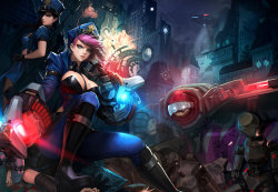 Officers Vi, Caitlyn and Riot Blitzcrank