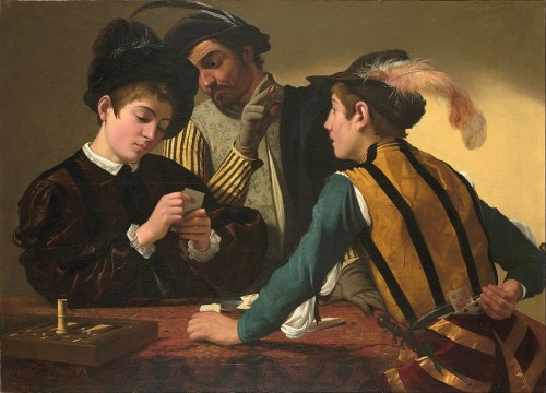 Caravaggio - The Cardsharps (1595)