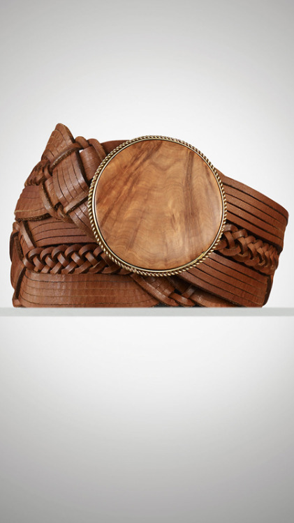 www.buyerselect.com - Ralph Lauren scalloped braided belt.