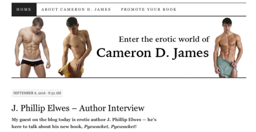 I’m delighted Cameron D. James interviewed me on his site: camerondjames.wordpress.com