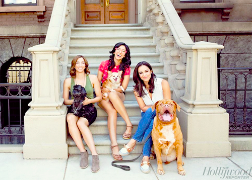 chasethememories:Brooklyn Nine-Nine ladies with their dogs