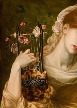nymphastral:Roman Widow by Dante Gabriel Rossetti, 1874 (detail)