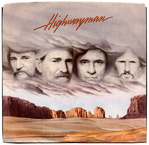 80srecordparty:  Highwayman b/w The Human ConditionWillie Nelson, Kris Kristofferson, Johnny Cash, Waylon Jennings Columbia Records/USA (1985) 