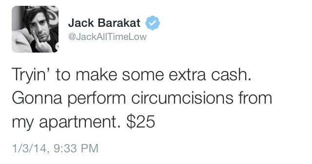 zombiegummybears98:  If Jack Barakat’s Twitter isn’t the best thing ever, you’re