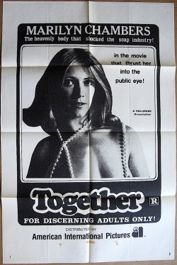 Reissue one-sheet poster for Sean S. Cunningham&rsquo;s Together(1971); photo of Marilyn is from Behind the Green Door