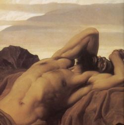 Elijah in the Wilderness 1878 (Detail) Frederic, Lord Leighton