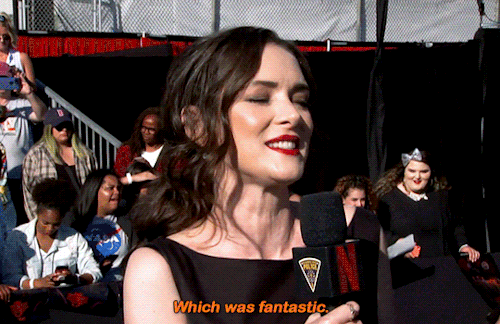 dailystrangerthings:#find yourself someone who hypes you up the way winona and david hype up each ot