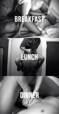 mykittenside:  The perfect diet for a Daddy ^.^  Everymeal